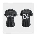 Women Chicago White Sox Yasmani Grandal Black 2021 City Connect Replica Jersey