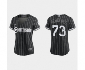 Women Chicago White Sox Yermin Mercedes Black 2021 City Connect Replica Jersey