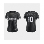 Women Chicago White Sox Yoan Moncada Black 2021 City Connect Replica Jersey