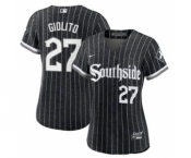 Women's Chicago White Sox #27 Lucas Giolito 2021 Black Connect City Stitched Baseball Jersey