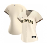 Women's Milwaukee Brewers Home 2020 Baseball Team Jersey Cream