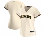 Women's Milwaukee Brewers Home 2020 Baseball Team Jersey Cream