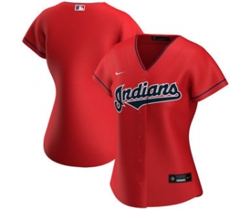 Women's Cleveland Indians Alternate 2020 Baseball Team Jersey Red