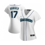 Women's Seattle Mariners #17 Mitch Haniger Home 2020 Baseball Player Jersey White