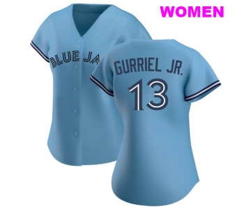 WOMEN'S TORONTO BLUE JAYS #13 LOURDES GURRIEL JR. BLUE JERSEY