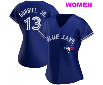 WOMEN'S TORONTO BLUE JAYS #13 LOURDES GURRIEL JR. ROYAL ALTERNATE JERSEY