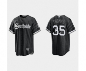 Youth Chicago White Sox #35 Frank Thomas 2021 City Connect Replica Black Jersey