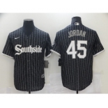 Youth Chicago White Sox #45 Michael Jordan 2021 City Connect Replica Black Jersey