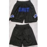 Men's Detroit Lions Black Shorts