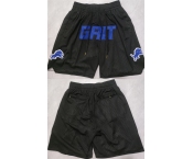 Men's Detroit Lions Black Shorts