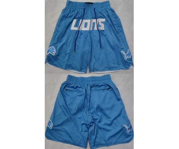 Men's Detroit Lions Blue Shorts