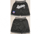 Men's Las Vegas Raiders Black Shorts (Run Small)