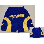 Men's Los Angeles Rams Royal Blue Just Don Shorts