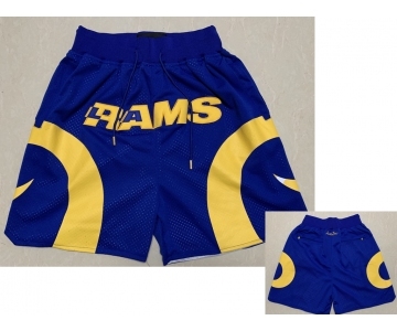 Men's Los Angeles Rams Royal Blue Just Don Shorts