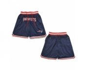 Men's New England Patriots Navy Shorts (Run Small)