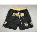 Men's New Orleans Saints Black Just Don Shorts