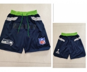 Men's Seattle Seahawks Navy Blue Just Don Swingman Shorts