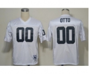 Oakland Raiders #00 Jim Otto White Throwback Jersey