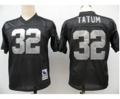 Oakland Raiders #32 Jack Tatum Black Throwback Jersey