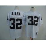 Oakland Raiders #32 Marcus Allen White Throwback Jersey