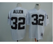 Oakland Raiders #32 Marcus Allen White Throwback Jersey