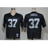 Oakland Raiders #37 Lester Hayes Black Throwback Jersey