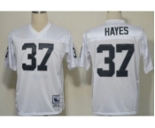 Oakland Raiders #37 Lester Hayes White Throwback Jersey