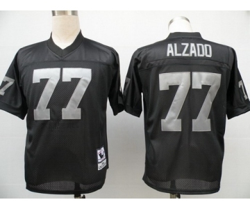 Oakland Raiders #77 Lyle Alzado Black Throwback Jersey