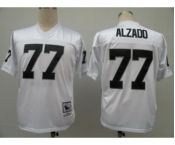 Oakland Raiders #77 Lyle Alzado White Throwback Jersey