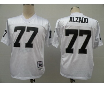 Oakland Raiders #77 Lyle Alzado White Throwback Jersey