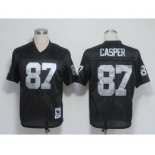 Oakland Raiders #87 Dave Casper Black Throwback Jersey