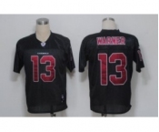 Reebok Arizona Cardinals #13 Kurt Warner Black Jersey