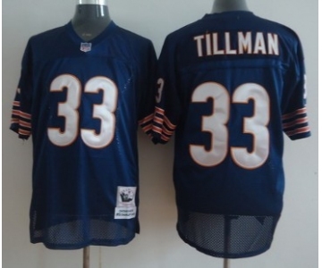 Chicago Bears #33 Charles Tillman Blue Throwback Jersey