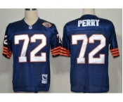 Chicago Bears #72 William Perry Blue Throwback With Bear Patch Jersey