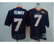 Denver Broncos #7 John Elway Blue Super Bowl Throwback Jersey