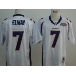 Denver Broncos #7 John Elway White Super Bowl Throwback Jersey