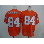 Denver Broncos #84 Shannon Sharpe Orange 75TH Throwback Jersey