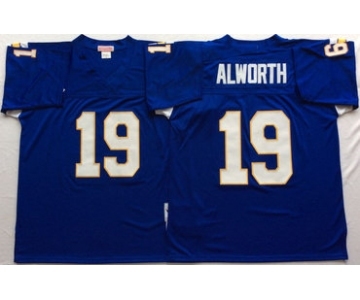 Chargers 19 Lance Alworth Blue Throwback Jersey