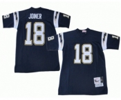 San Diego Chargers #18 Charlie Joiner Dark Blue Throwback Jersey