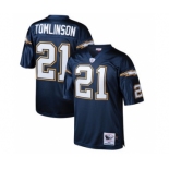 San Diego Chargers #21 LaDainian Tomlinson Dark Blue Throwback Jersey