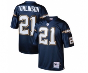 San Diego Chargers #21 LaDainian Tomlinson Dark Blue Throwback Jersey