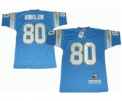 San Diego Chargers #80 Kellen Winslow Light Blue Throwback Jersey