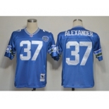 Seattle Seahawks #37 Shaun Alexander Blue Throwback Jersey