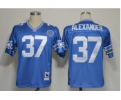 Seattle Seahawks #37 Shaun Alexander Blue Throwback Jersey