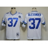 Seattle Seahawks #37 Shaun Alexander White Throwback Jersey