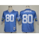 Seattle Seahawks #80 Steve Largent Blue Throwback Jersey