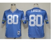 Seattle Seahawks #80 Steve Largent Blue Throwback Jersey