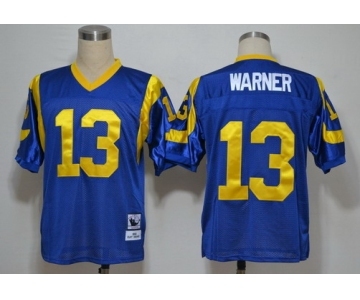 St. Louis Rams #13 Curt Warner Light Blue Throwback Jersey