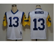 St. Louis Rams #13 Curt Warner White Throwback Jersey