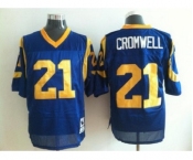 St. Louis Rams #21 Nolan Cromwell Light Blue Throwback Jersey